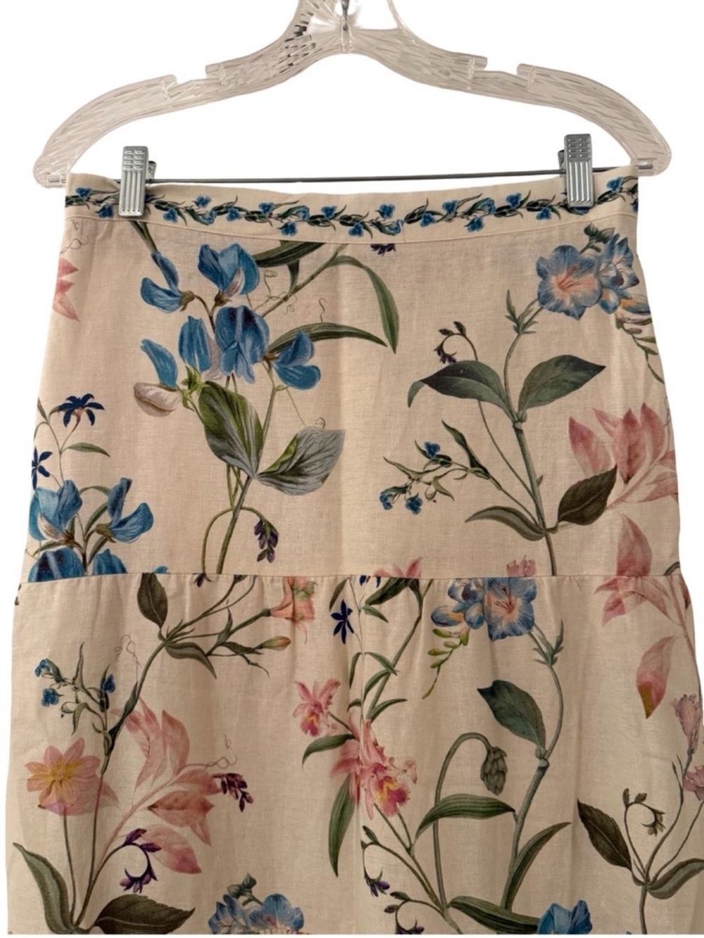 Camila Coelho Floral Embroidered Linen Top & Maxi Skirt Set S NWT - Picture 10 of 12